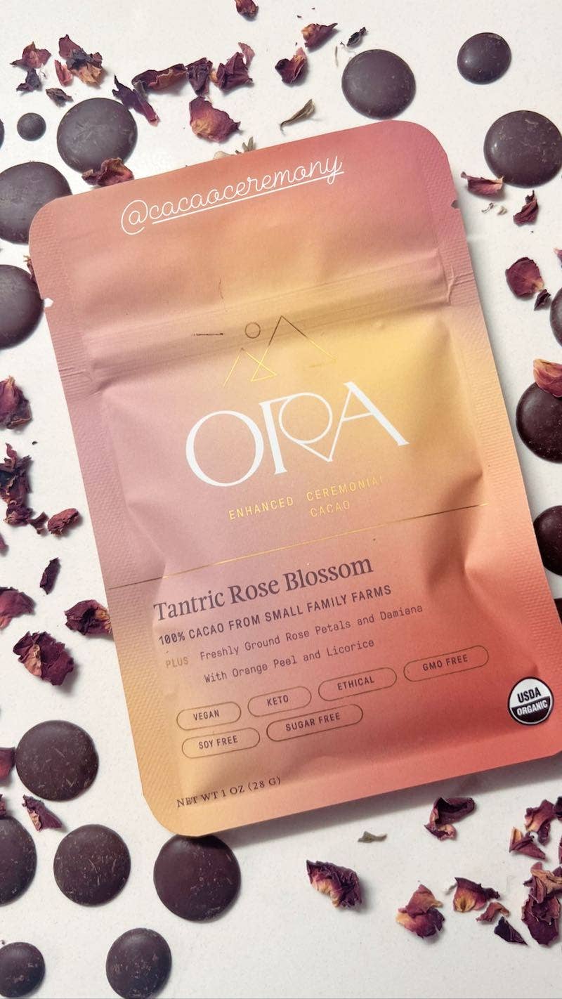 Ora Cacao – wholesale Varm chokladmix/-kit – Tantric Rose Blossom Cacao – Ekologisk ceremoniell choklad6
