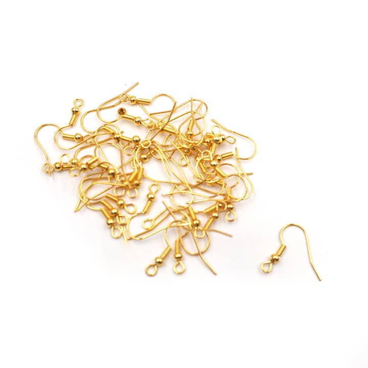 Angels Craft - Wholesale Craft Supplies - Alloy Fish Hook Earring 40ct (2 colors available)1