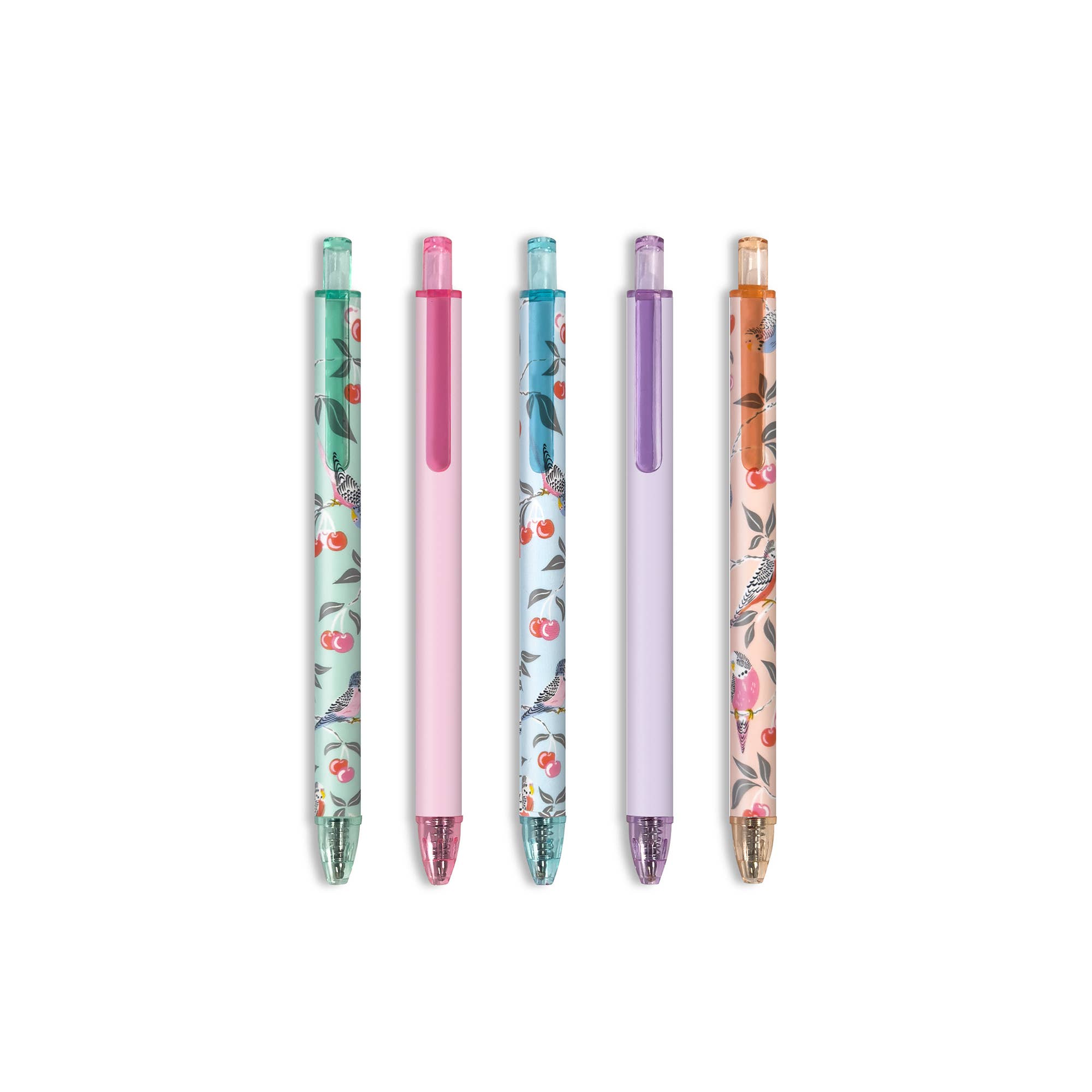 Studio Oh! - Wholesale Pen - Birds in the Cherry Tree Soft-Touch Gel Pen Set1