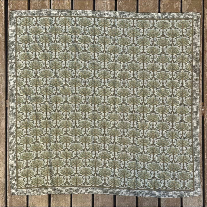 Twisting Tree Art Nouveau Silk/Satin Square Scarf, Bandana for wholesale by Evolation Creative