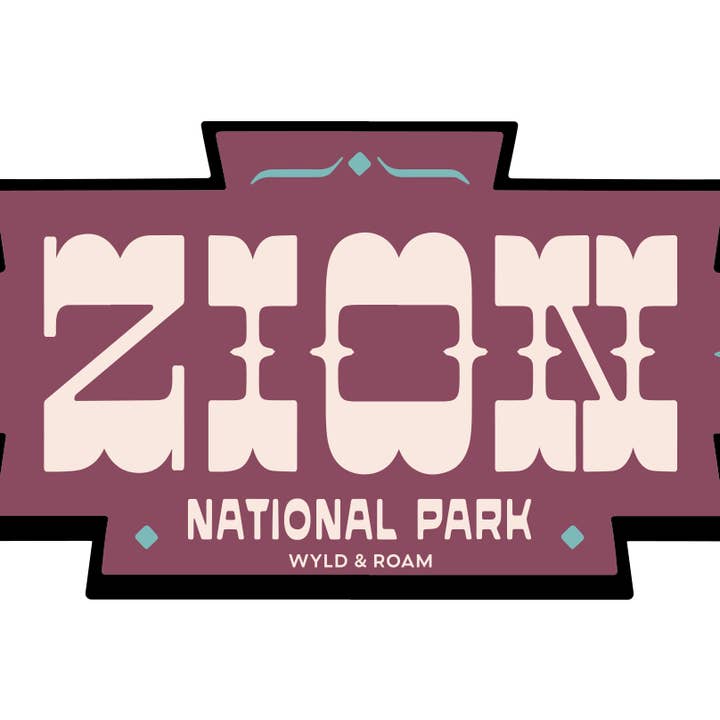 Zion Southwest Sticker for wholesale by Wyld & Roam