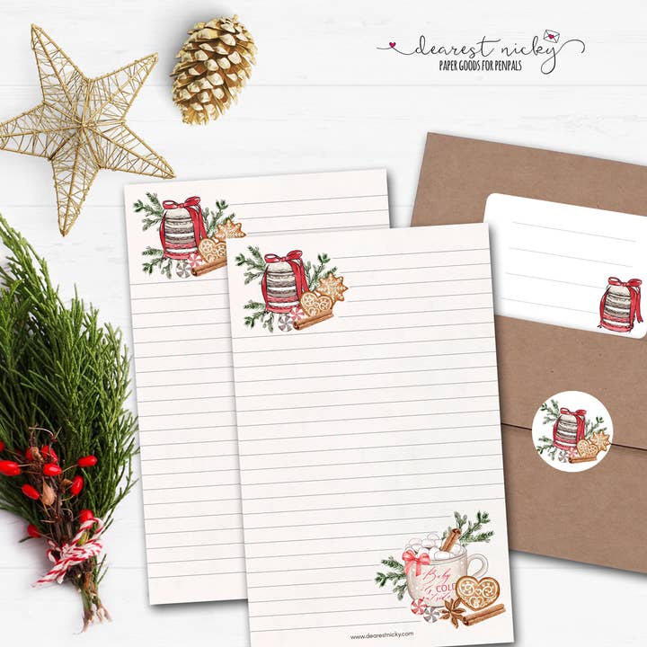 Brievenschrijfset Baby It's Cold Outside voor wholesale door Dearest Nicky / Mouse & Wren