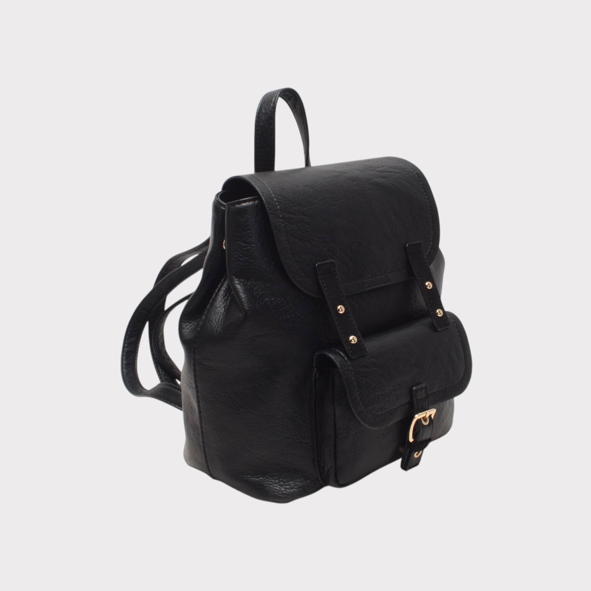 BESTINI - Wholesale Backpack - Women's - Small backpack, magnetic clasp and zipper, with front pocket7