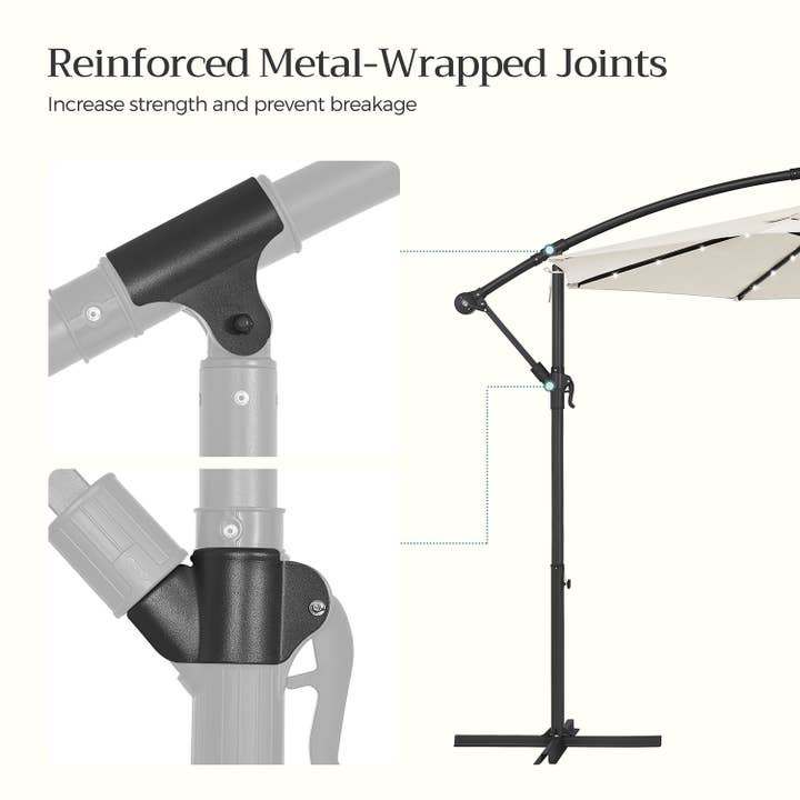 Greenwestons - Wholesale Patio Umbrella - Cantilever Patio Umbrella with Lights-7