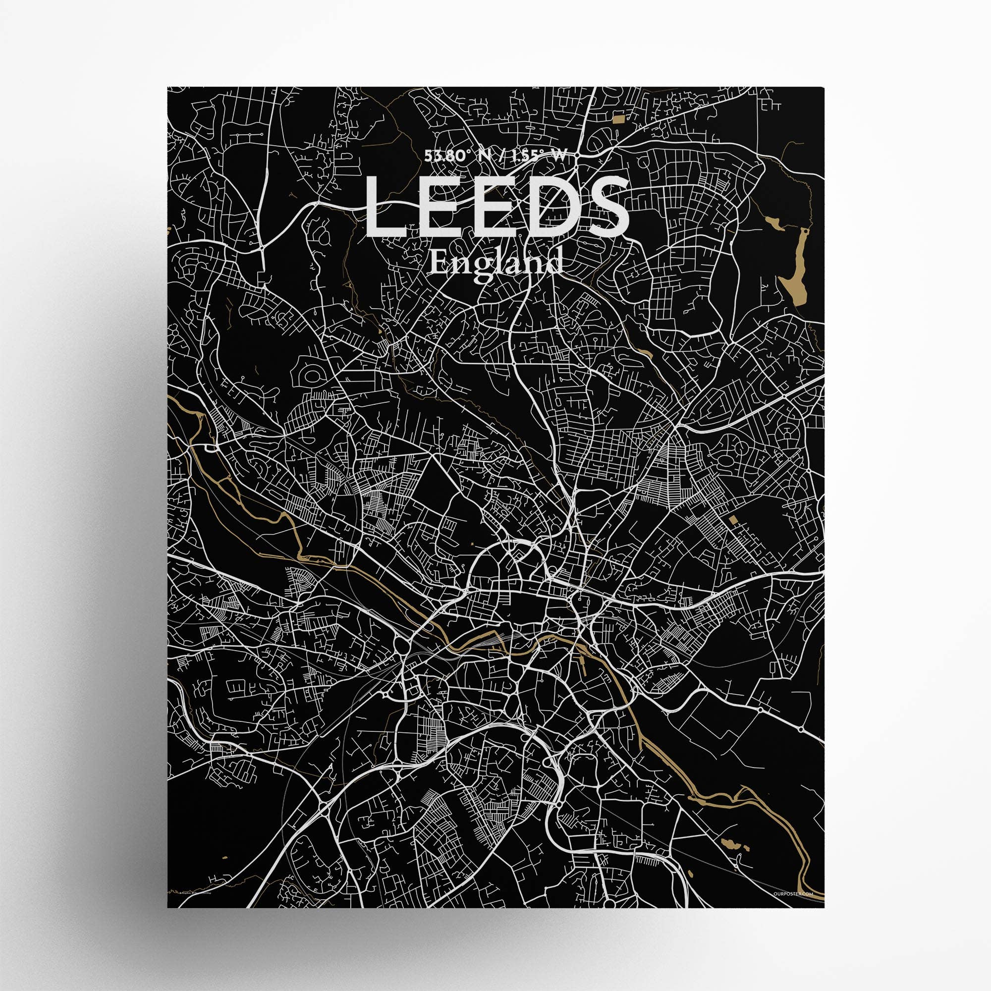 OurPoster.com – wholesale Poster – Leeds karta affisch84