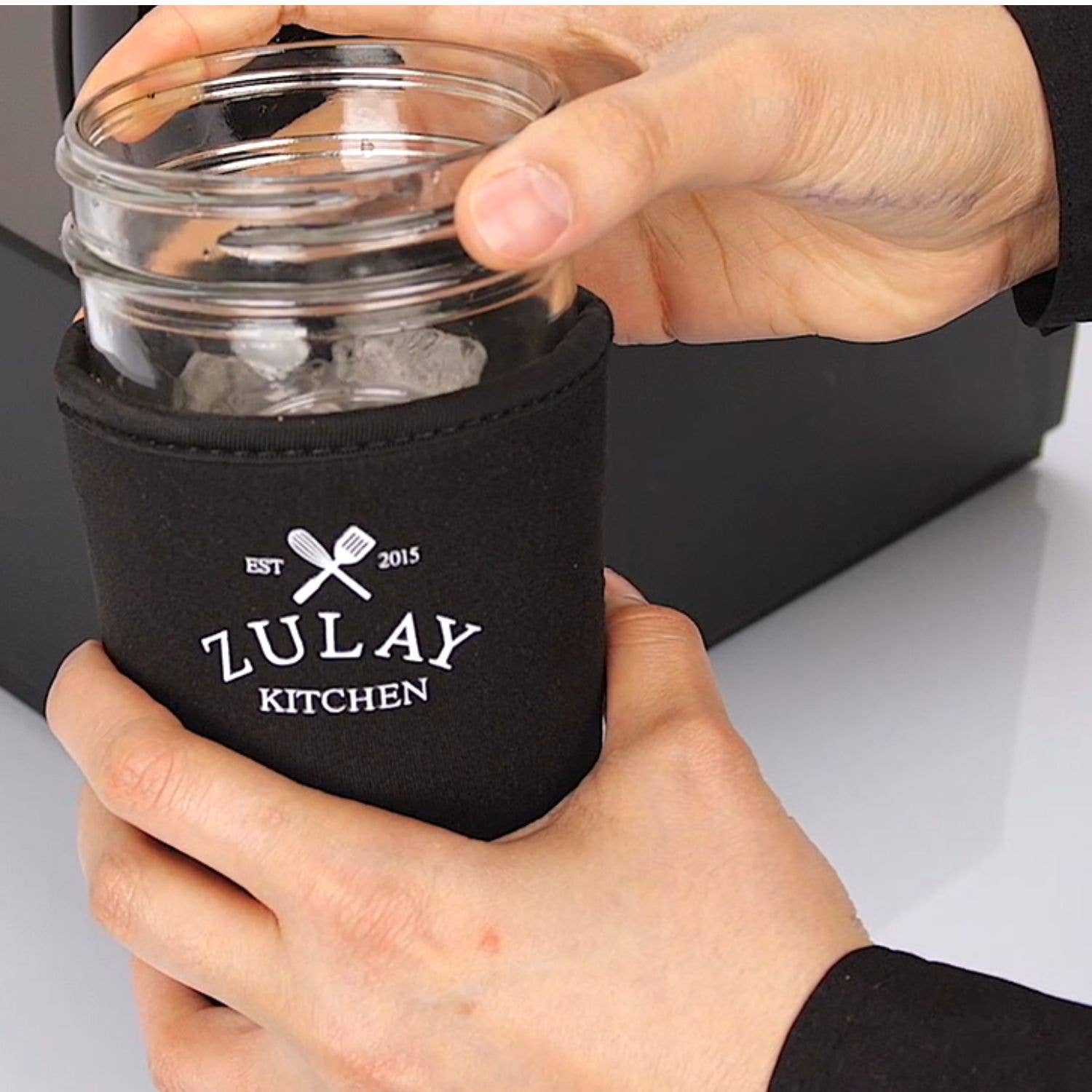 Zulay Kitchen - Wholesale Drink Huggers & Koozies - Reusable Iced Coffee Sleeve - 5-inch Medium Sized Insulator1