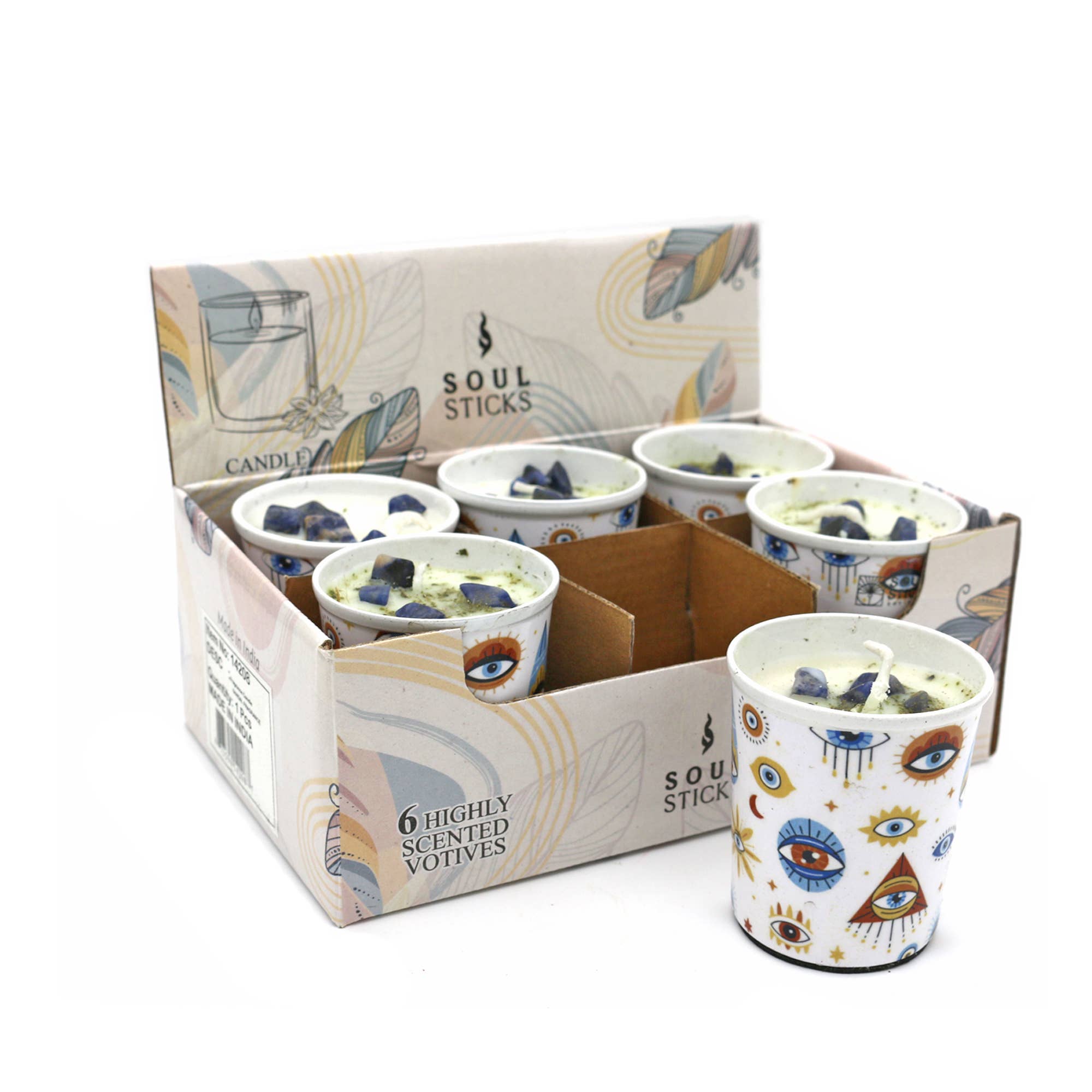 Designs by Deekay Inc. - Wholesale Votive Candle - Bohemian Evil Eye Scented Votive Candles (6)3