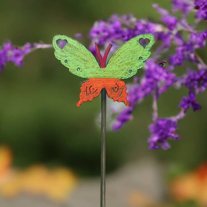 Butterfly Plant Stake Garden, amoureux de la nature, terrasse, pelouse extérieure pour la vente par Whimsies