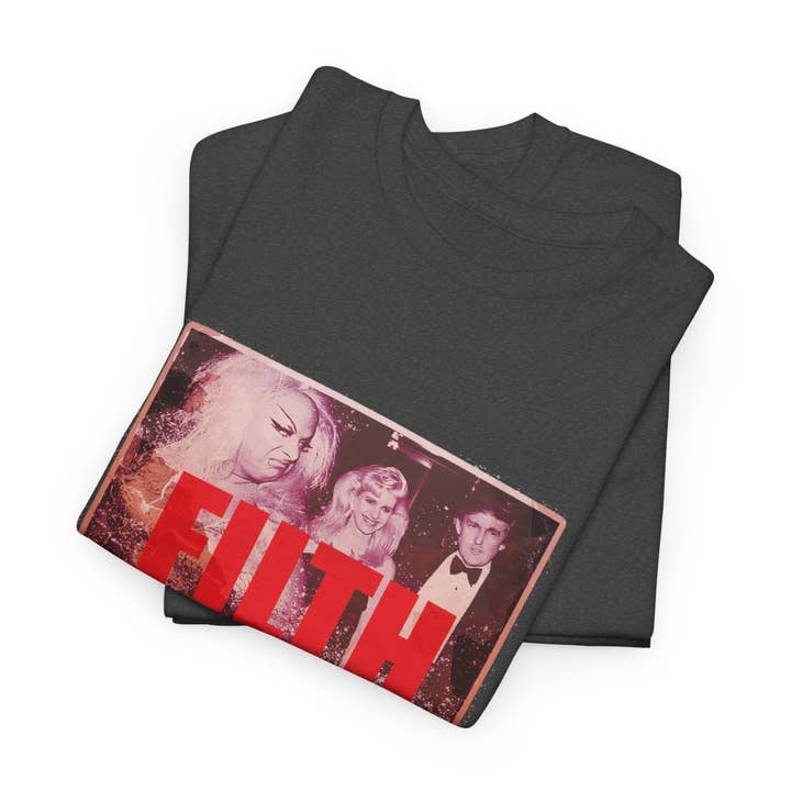 Kennidi Co. - Wholesale Screen Printed T-Shirt - Unisex - Divine Hates Trump Filth edition vintage t-shirt