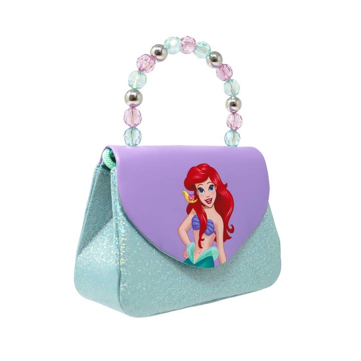 Pink Poppy - Wholesale Shoulder Bag - Kids - Disney Princess Ariel Mermaid Print Handbag - (Pack Size: 2)