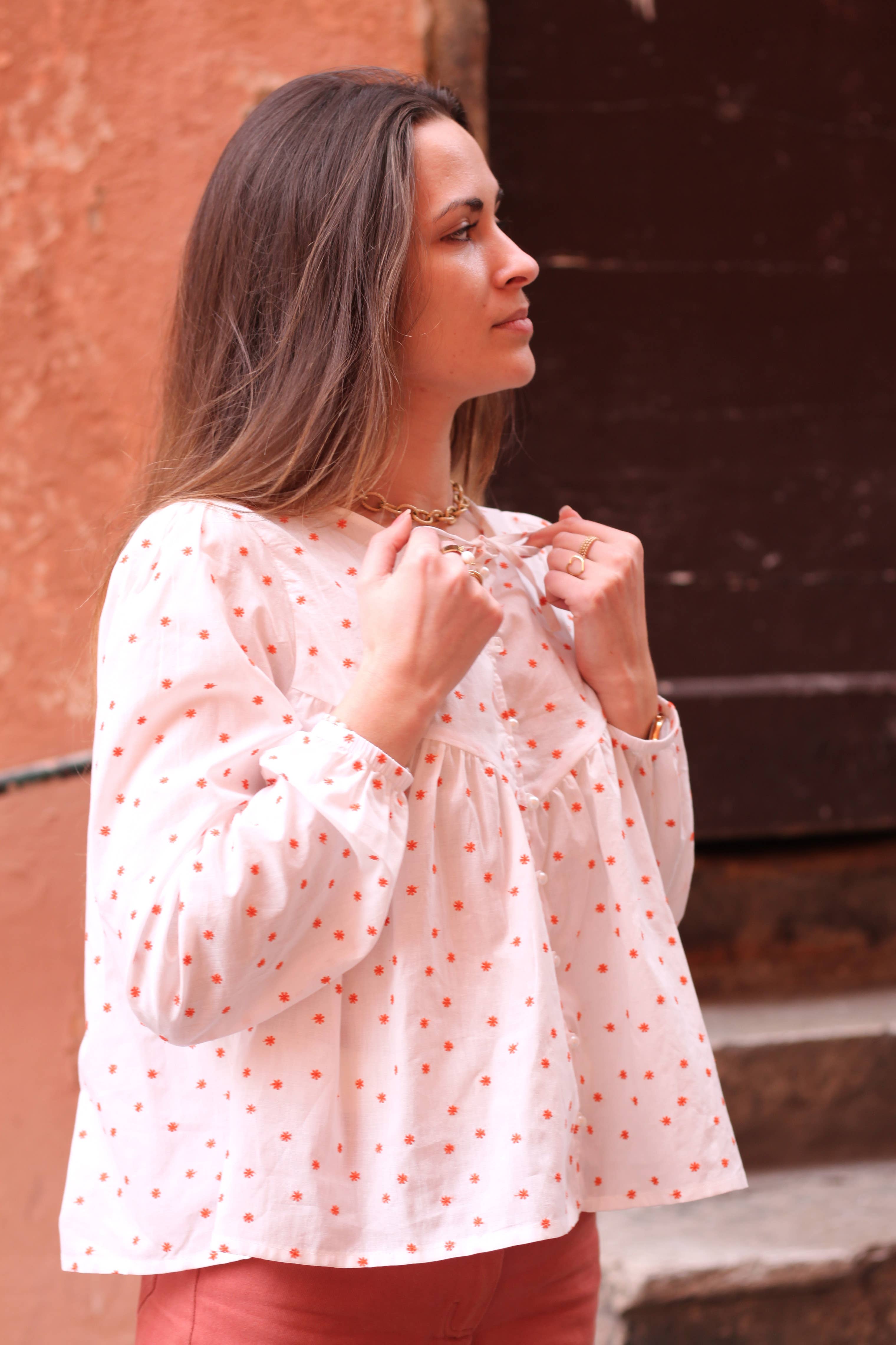 Cha' coud - Wholesale Craft Sewing Kit - Sewing pattern - The Alma blouse1