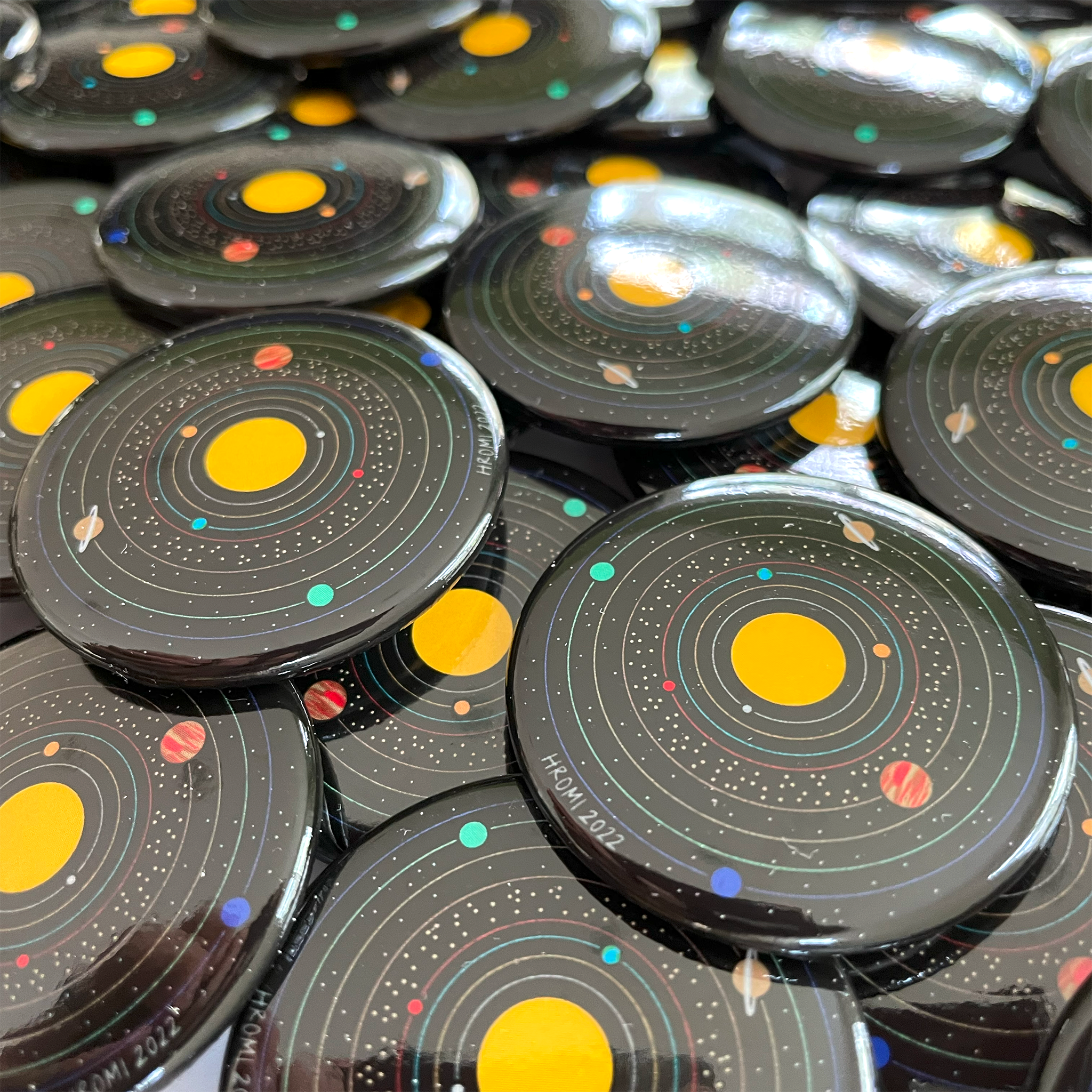 Studio Hromi - Wholesale Lapel Pin/Button - Solar System pinback button2