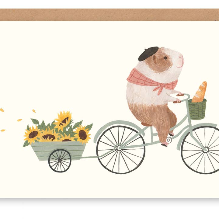 Cécile Berrubé – Großhandel Grußkarten für den Alltag – Meerschweinchen-Karte