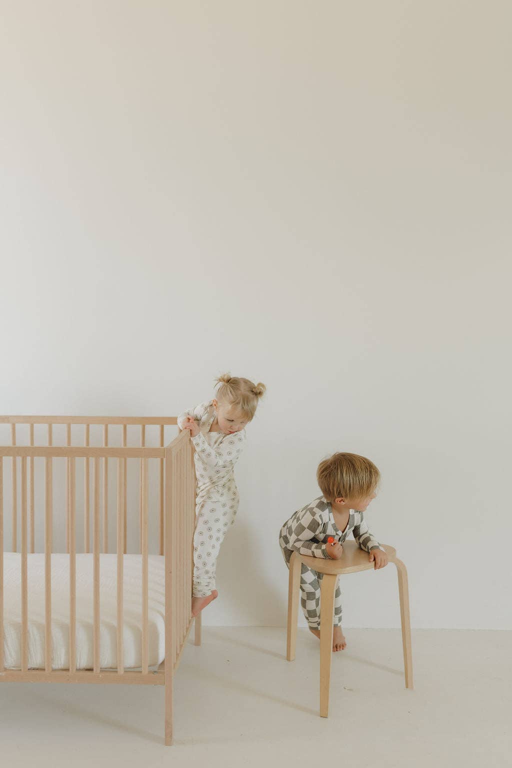 Forever French Baby - Wholesale Sleepwear Set - Kids - Bamboo Two Piece Pajamas | Oat & Sage3