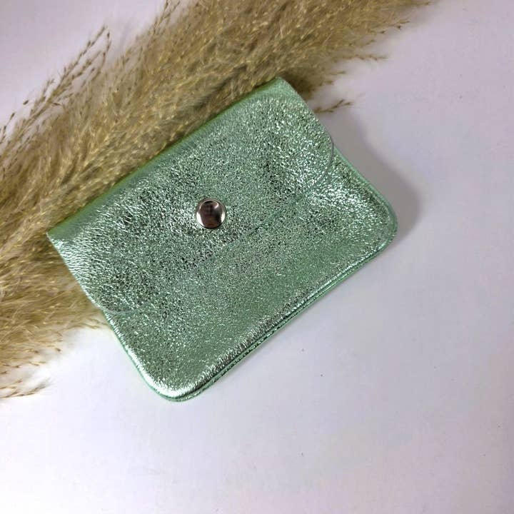 Mini portefeuille vert menthe pour la vente par Ibiza Boutique