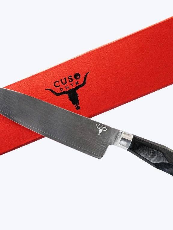 Cuso Cuts Executive Damascus Steel Chef Knife for wholesale by Cuso Cuts