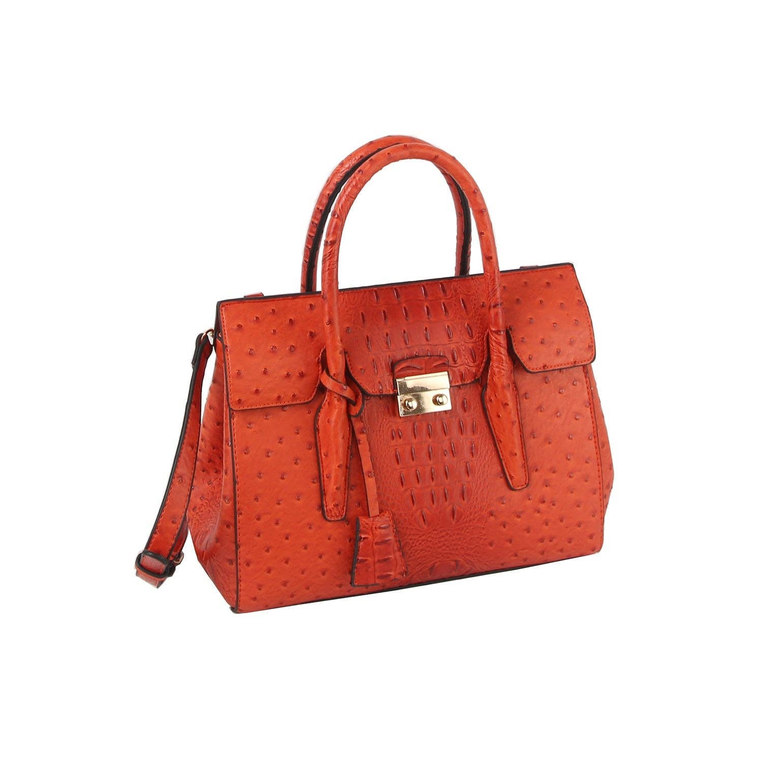 Handbag Factory Corp - Wholesale Top Handle Bag - Women's - 2 in 1 crocodile texture matching top handle bag and purse set2