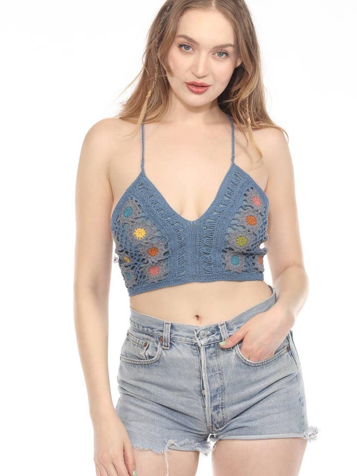Mandala Mosaic Halter Top for wholesale by Lakhays Collection Inc.