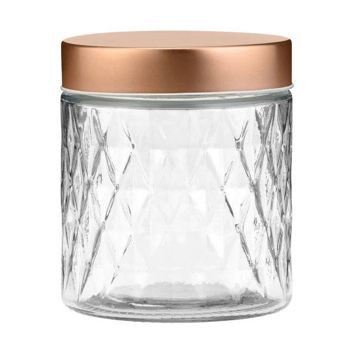 32 oz Desmond Diamond Copper Screw Top Canister for wholesale by 10 Strawberry Street