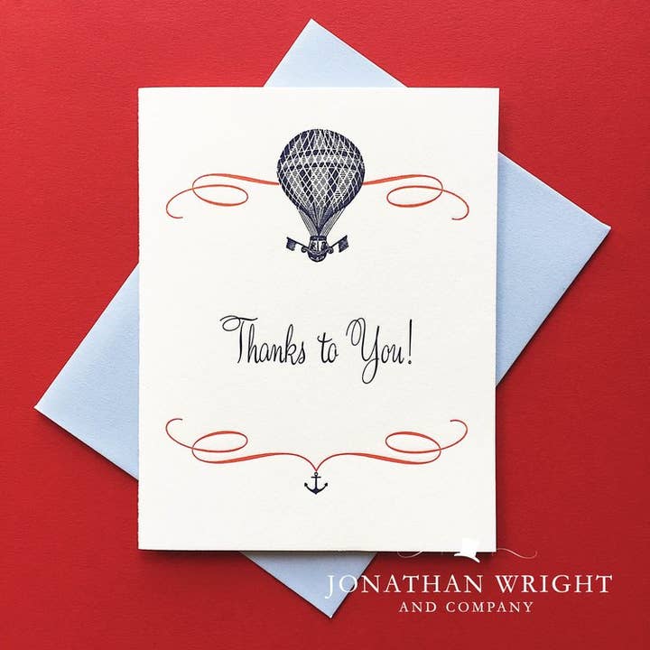 Thanks Ballooning Boxed Set of 6 for wholesale by Jonathan Wright and Company