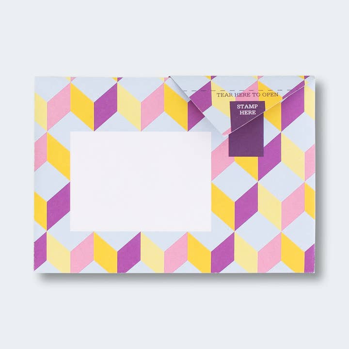 pigeonposted – wholesale Stationery/notecard set – Urban Pigeon Colorful Folding Letter Pack, Pack of 63