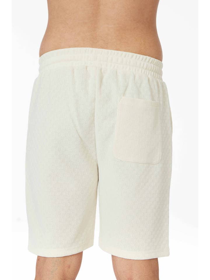 HB Apricot Men's Short Sleeve Textured T-Shirt & Short Set (Apricot) for wholesale on Faire6