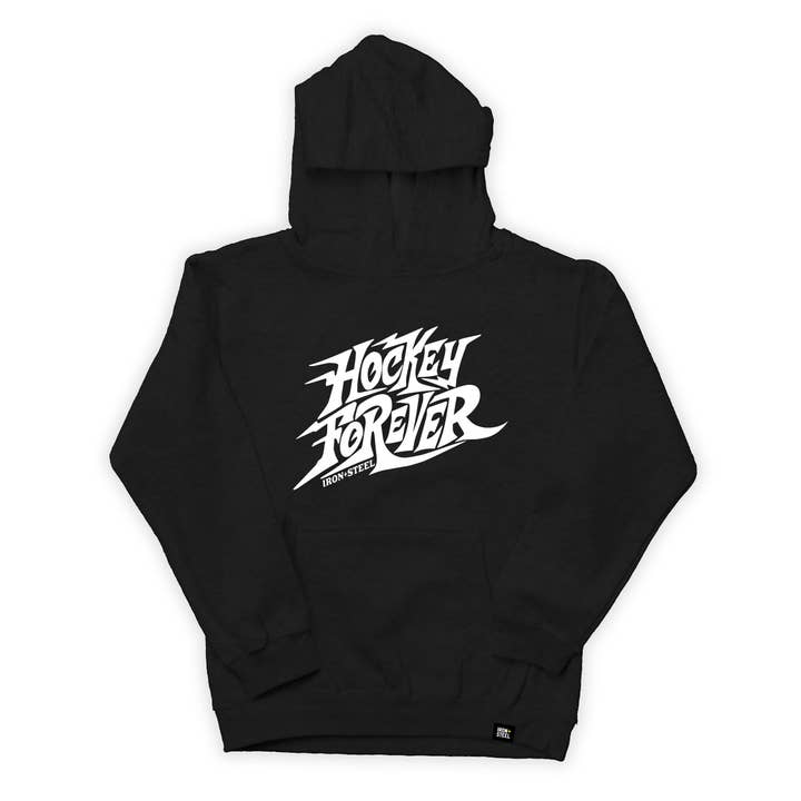 Hockey Forever Youth Hoodie for wholesale by Iron+Steel Hockey