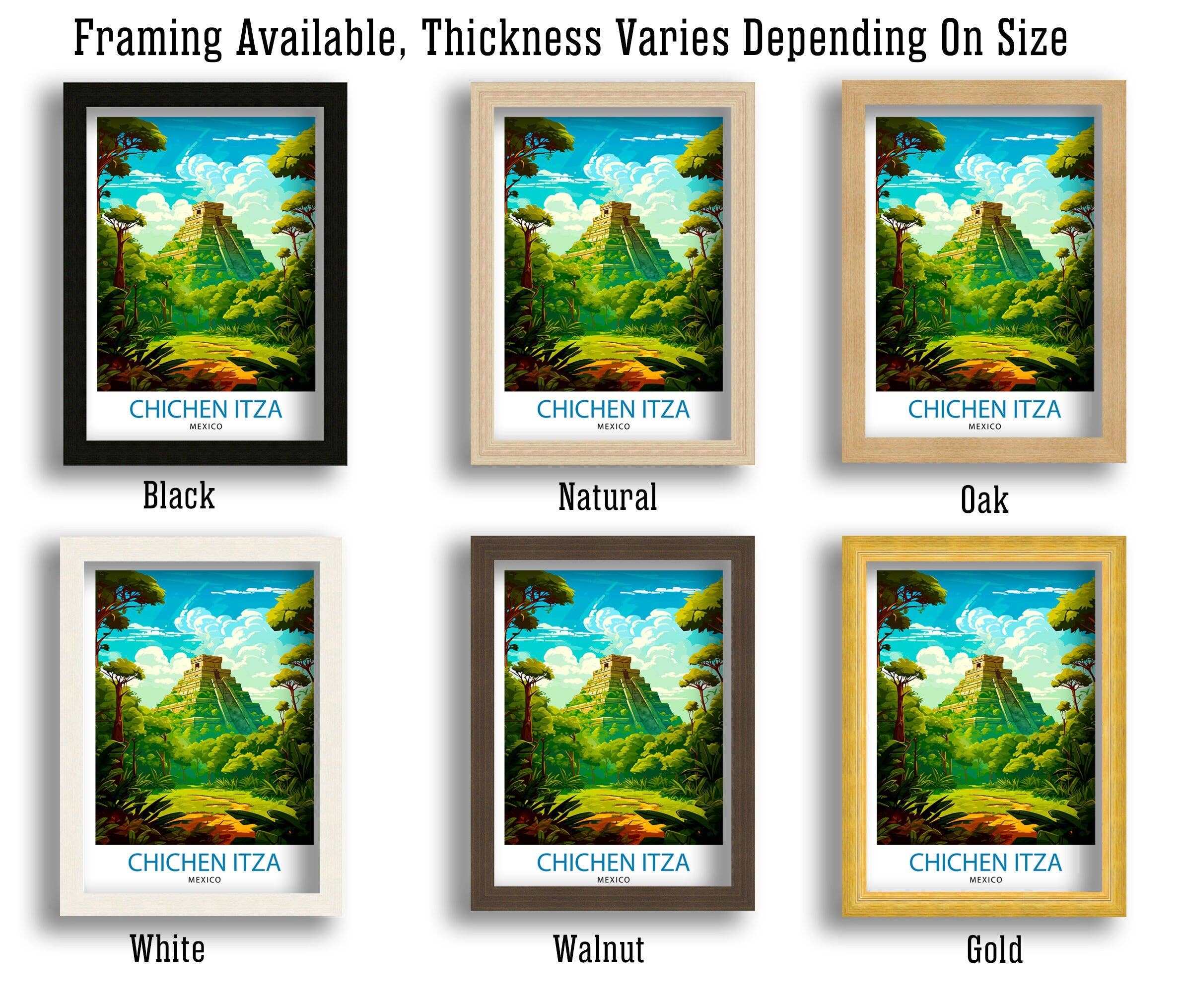 InkNPrintz – wholesale Poster – Chichen Itza Mexico Travel Poster Chichen Itza6