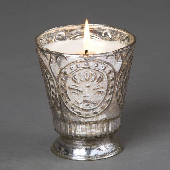 Himalayan Candles - Wholesale Jar/Filled Candle - Himalayan Handmade Candles Fleur de Lys Glass Candles6