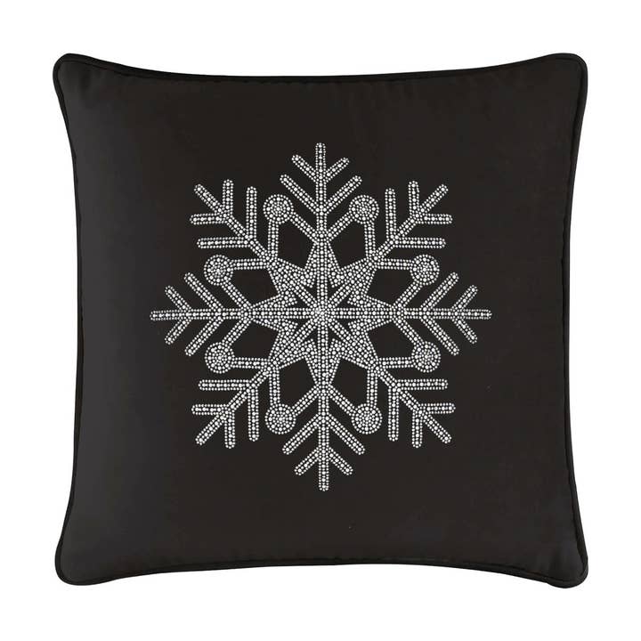 Sparkles Home - Wholesale Throw/Decorative Pillow - Rhinestone Snowflake Pillow44