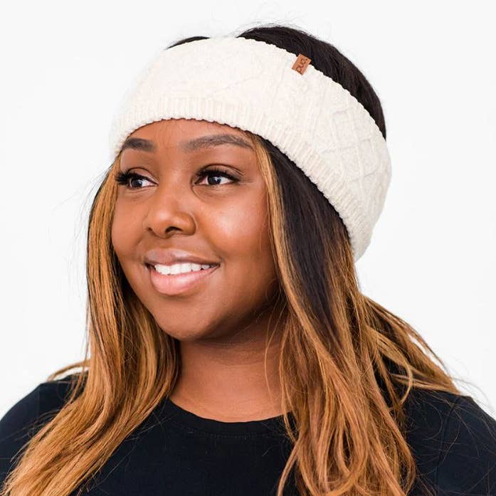 RECYCLED HEADBANDS CHENILLE ADULTS for wholesale by Pudus