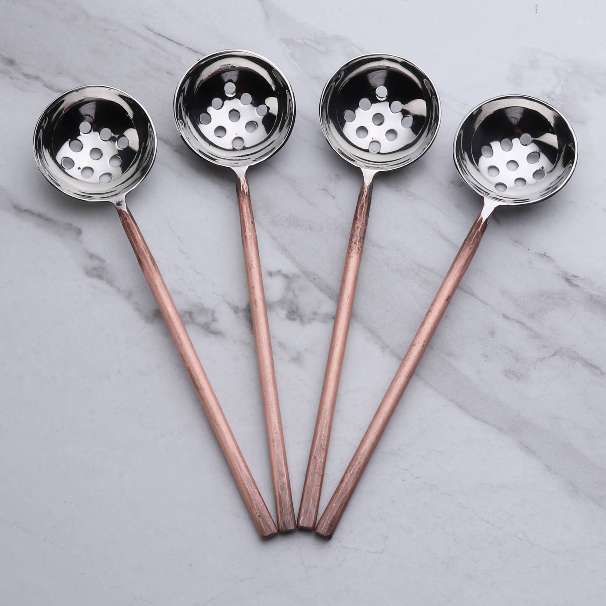 INOX artisans - Vente Cuillères à soupe - INOX Sundance Ensemble de 4 Cuillères à Olives2