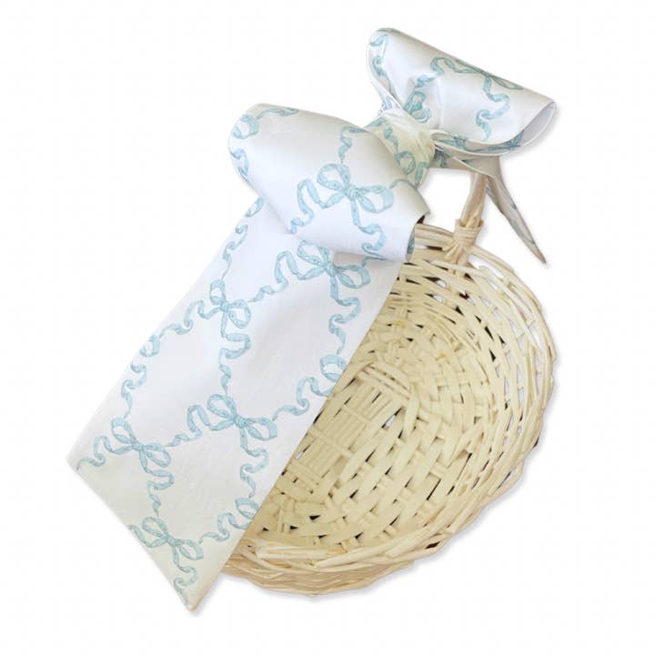 Blue Bows Basket Bow for wholesale by The Bow Next Door