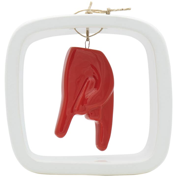 Video Rode Hand II Afmeting 12x11,80cm voor wholesale door Terre di Scirocco