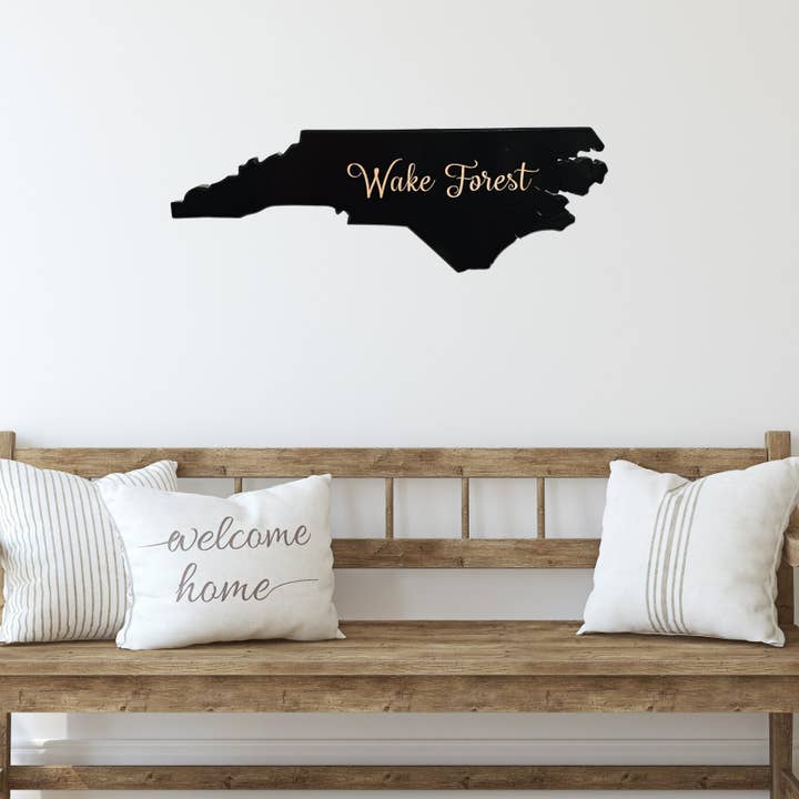 Cul de Sac Critters - Wholesale Wall Accent - 2ft Custom Town or home, North Carolina State Solid wood7