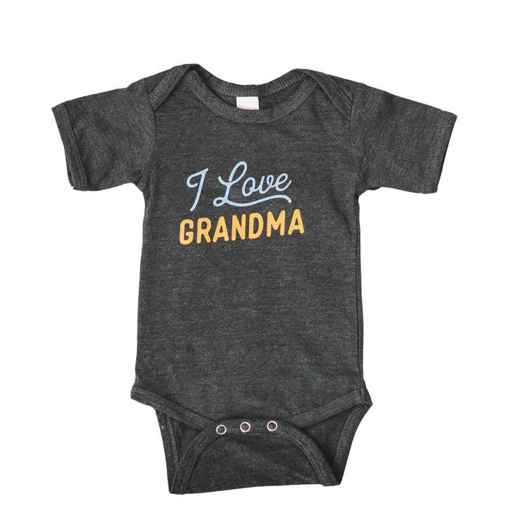 Sweetpea and Co. - Wholesale Bodysuit (Non-Footed) - Baby - I Love Grandma Baby Onesie, Mother's Day Gift, Baby Clothing