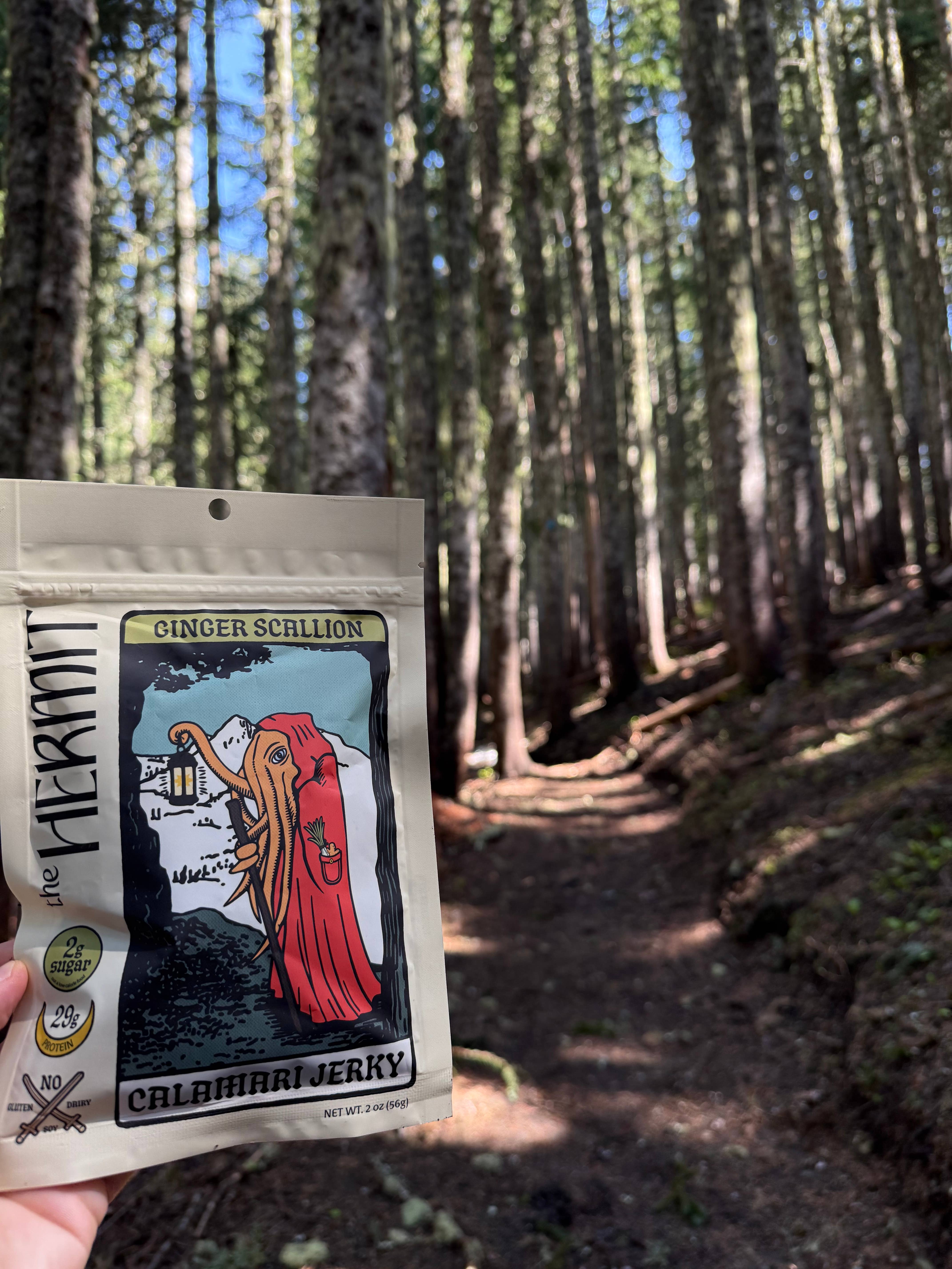 The Hermit Calamari Jerky - Vente Viande séchée - Calamars séchés - Gingembre Ciboule (56g)3