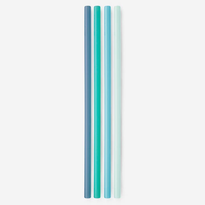 GoSili - Wholesale Drinking Straw - GoSili® 10.75" Silicone Straws, Eco-Friendly Reusable Soft Drinking Straws, Extra-Long, 4pk8