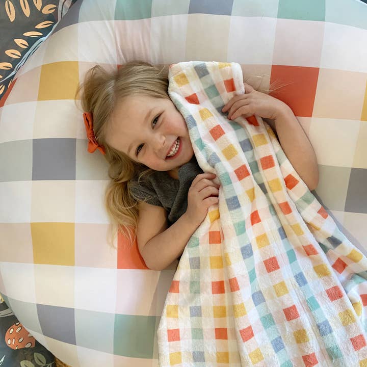 Manta Baby Minky | Perfectly Plaid para venta al por mayor de Audrey & Bear