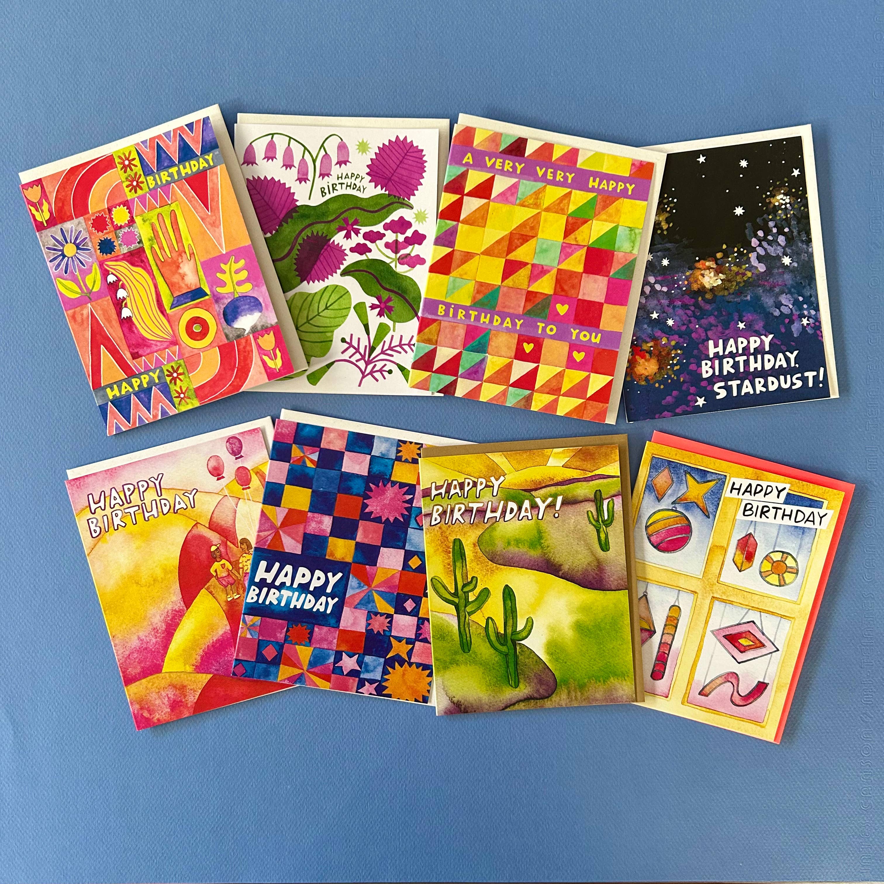 Katie Blanchard Art + Works - Wholesale Birthday Card - Birthday Charm - Quilt Birthday Card1