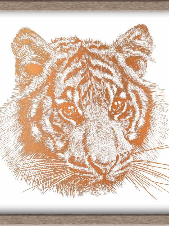 Tiger Foiled Print for wholesale by JoyousJoyfulJoyness