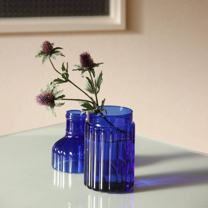 Time Concept - Wholesale Vase - Metropolitan Elegance Ribbed Glass Flower Vase25
