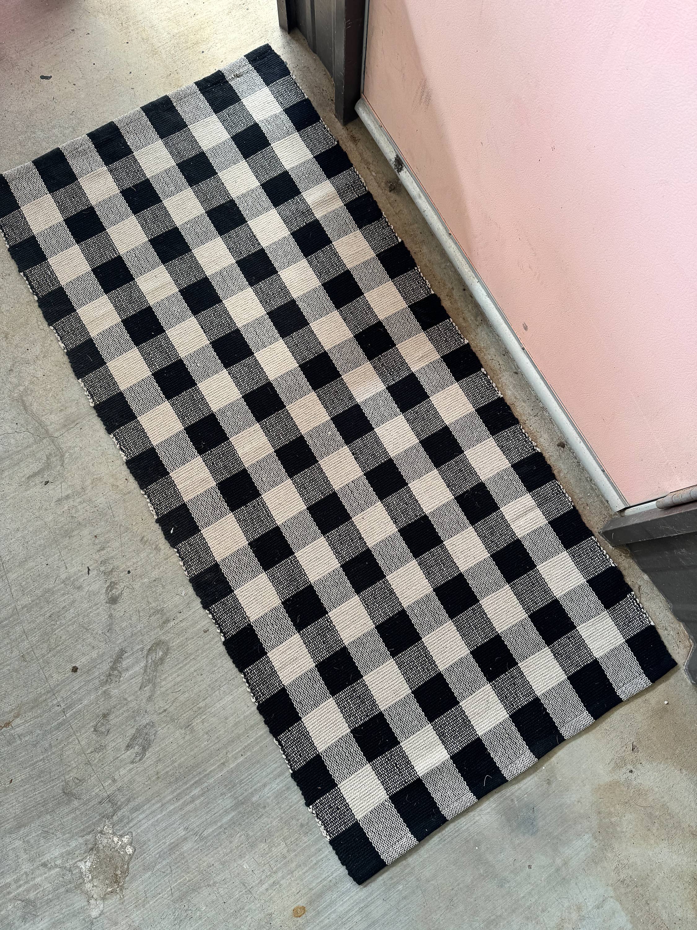 Modern Burlap - Wholesale Door Mat - Doormat runner - Buffalo plaid1