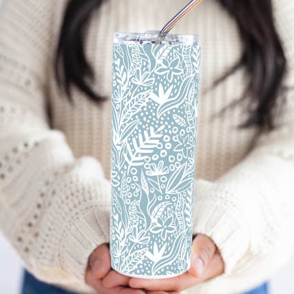 Gobelet floral, Gobelet à fleurs, Tasse à fleurs pour la vente par So Peachy Designs