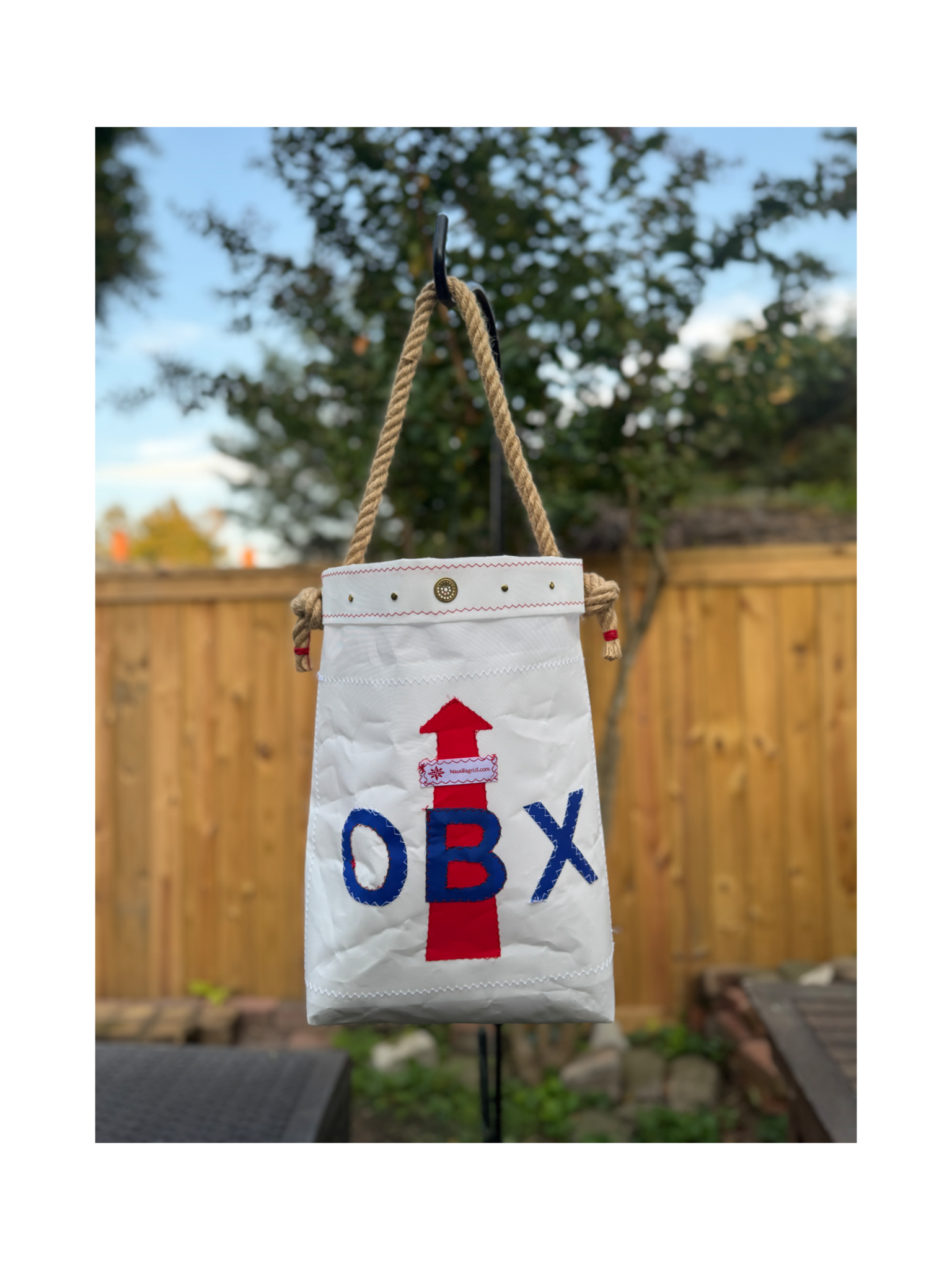 NautiBagsUS - Wholesale Tote Bag - Women's - Sailcloth Lighthouse Bucket Bag #52