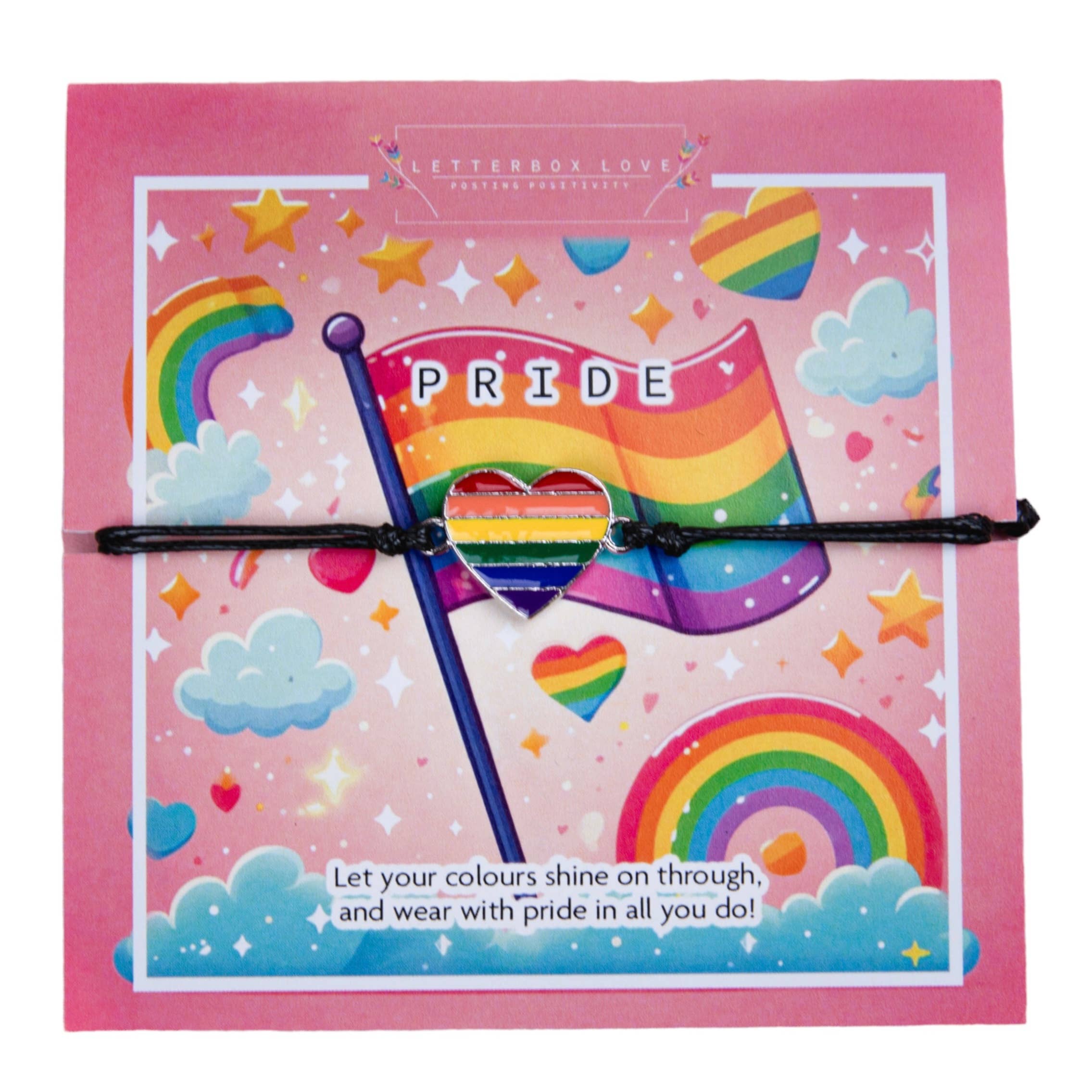 Letterbox Love Bracelets – wholesale Charm/dangle bracelet – Pride Rainbow Bracelet0