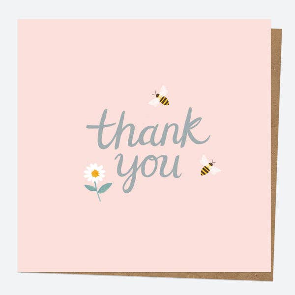 Ditsy Daisies - Bee - Thank You for wholesale by Dotty About Paper