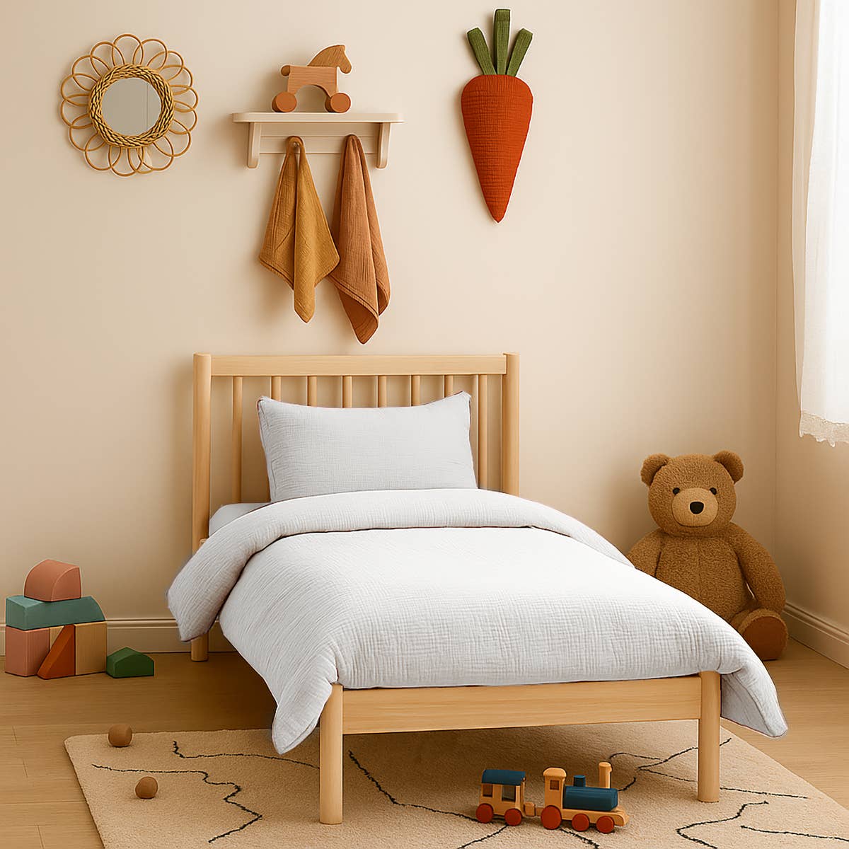 PAPATE - Wholesale Duvet Cover - Kids & Baby - Organic Cotton Duvet Cover - White
3