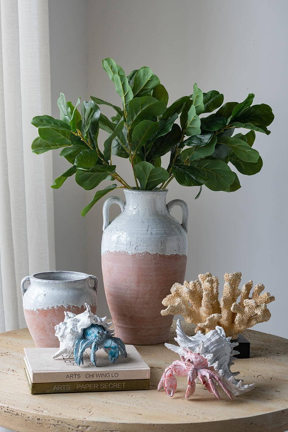 A&B Home Group Inc. - Wholesale Decorative Tabletop Object - 7.3x7x5.7" Lifelike Blue Hermit Crab Figurine w/ White Shell8