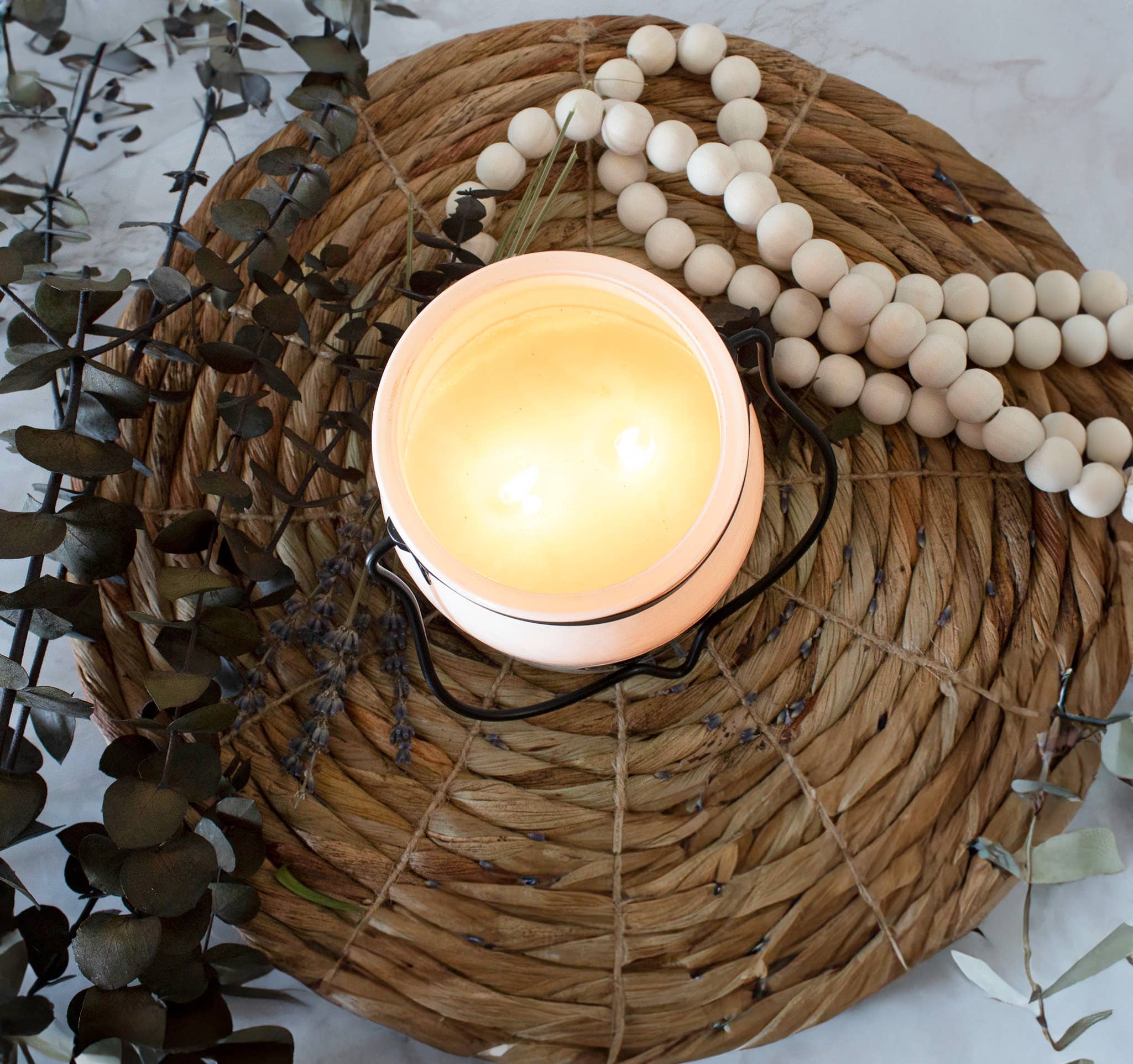 Milkhouse Candle Company - Vente Bougie en bocal - Bougie en pot de beurre de 16 oz : Hé, Citrouille !6